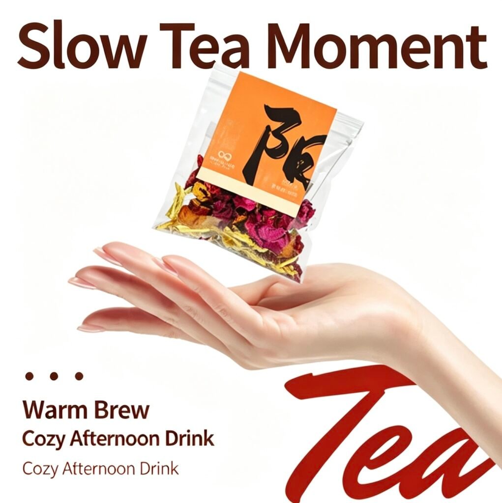 玫瑰红糖姜枣茶